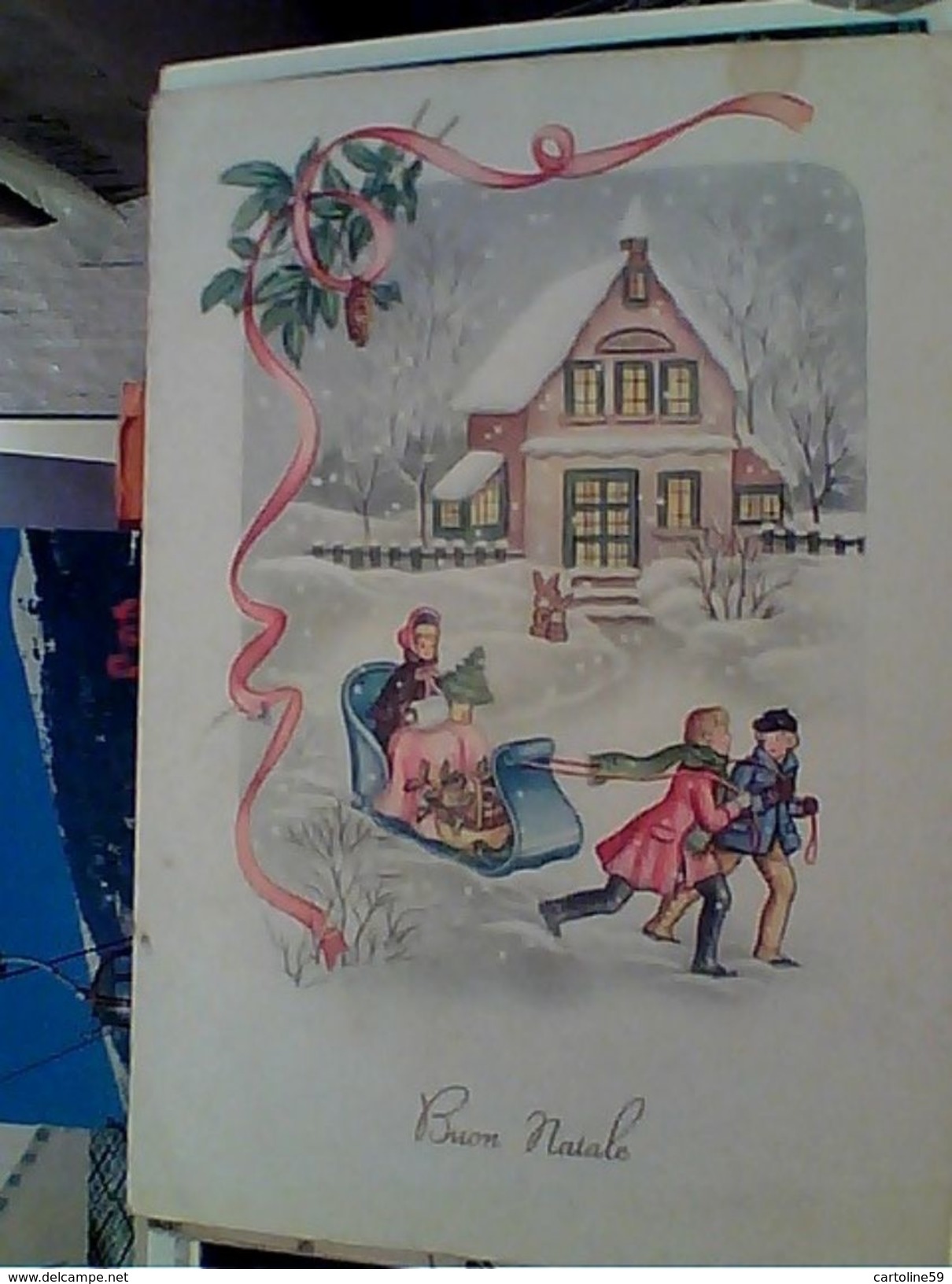 BUON NATALE  BAMBINI  ILLUSTRATA VB1955 GI17312 - Altri & Non Classificati