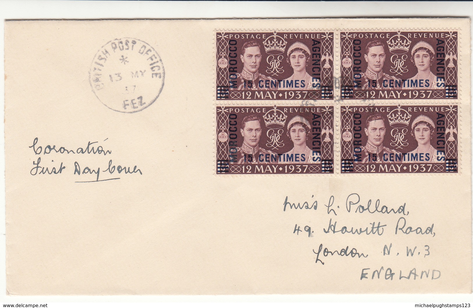 Morocco Agencies / 1937 Coronation / Fez - Marocco (1956-...)