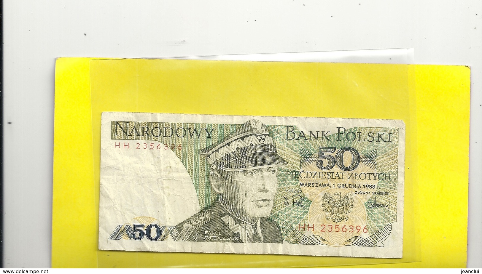 NARODOWY BANK POLSKI . 50 ZLOTYCH . 1 GRUDNIA 1988  N° HH 2356396 - Pologne