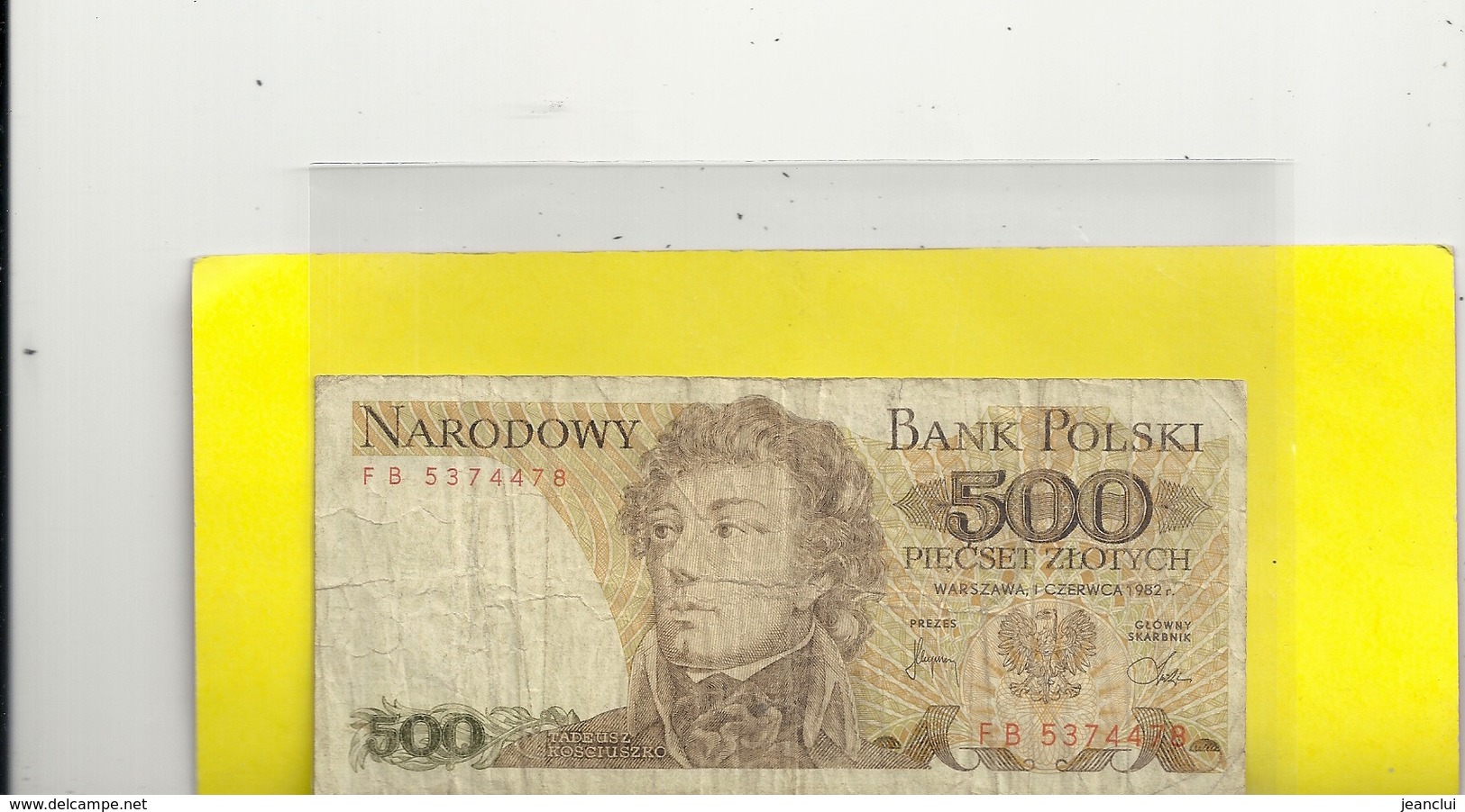 NARODDOWY BANK POLSKI . 500 ZLOTYCH . 1 CZERWCA -  N° FB 5374478 - Pologne