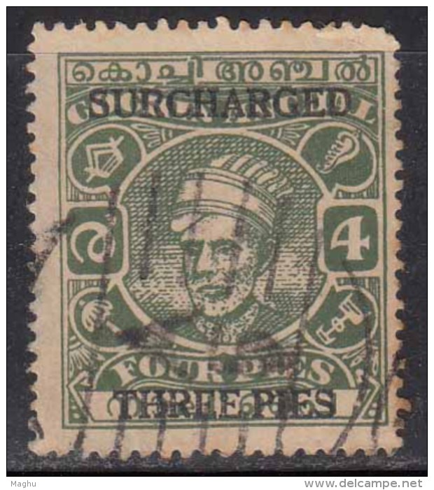 Cochin Used 1943, S..G. No 92, CV &pound;24+, British India , As Scan - Cochin
