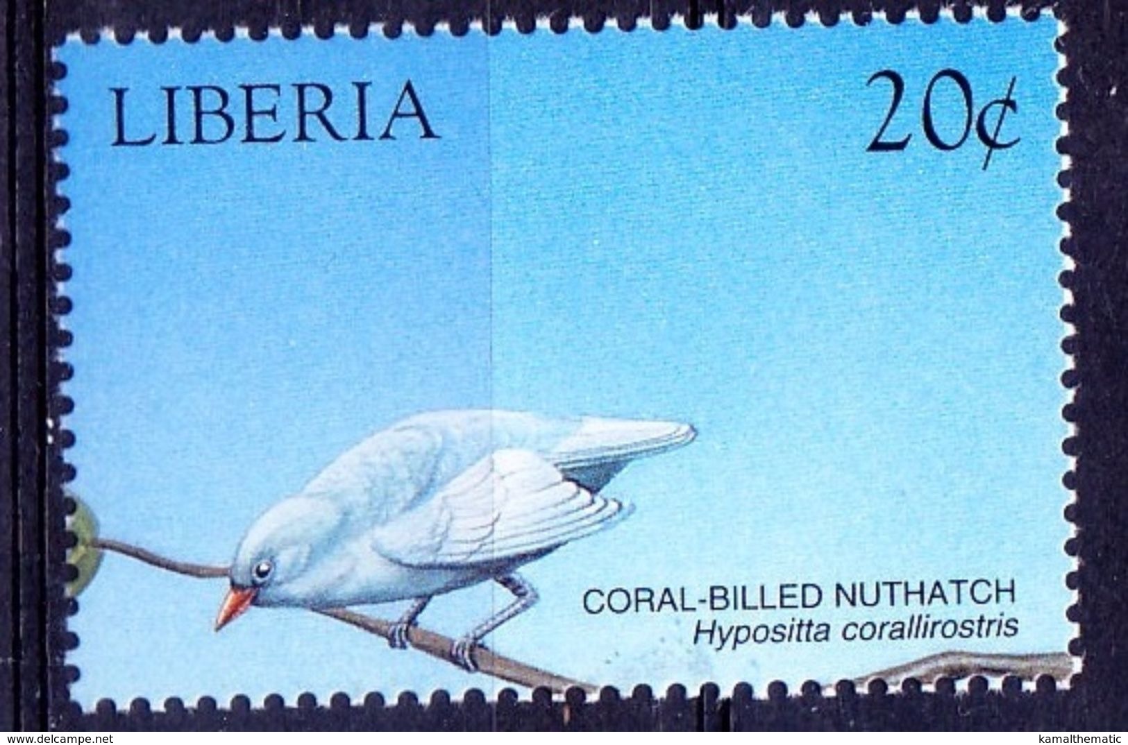 Coral Billed Nuthatch, Birds, Liberia 1999 MNH - Altri & Non Classificati