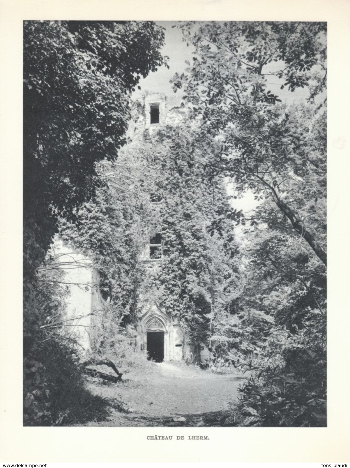 1954 - Héliogravure - Rouffignac-Saint-Cernin-de-Reilhac (Dordogne) - Le Château De Lherm - FRANCO DE PORT - Non Classés