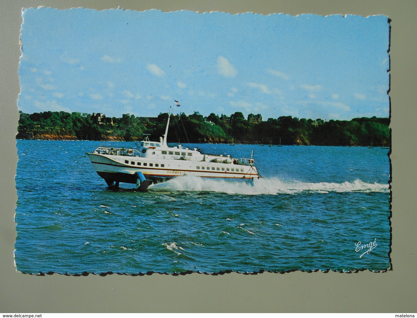 BATEAUX L'HYDROFOIL COTE EMERAUDE LIAISON ENTRE SAINT MALO ET LES ILES ANGLO-NORMANDES - Hovercraft