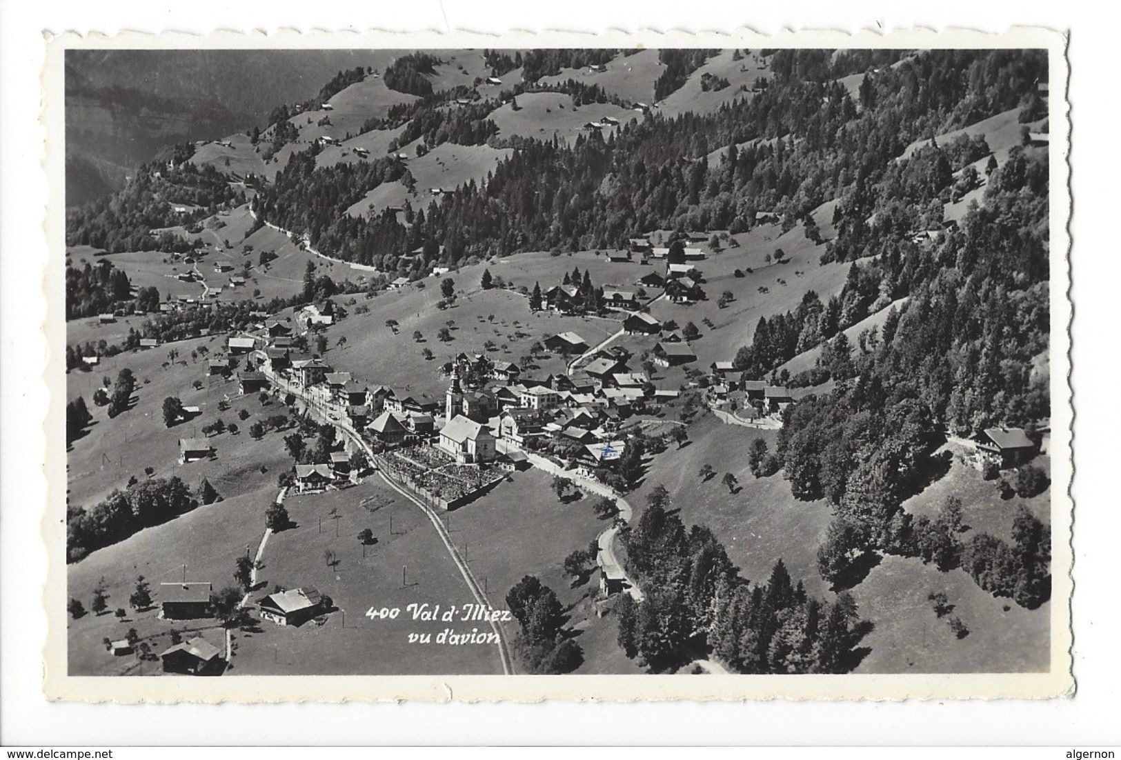 17857-  Val D'Illiez Vu D'avion + Beau Cachet Aigle - Val-d'Illiez 