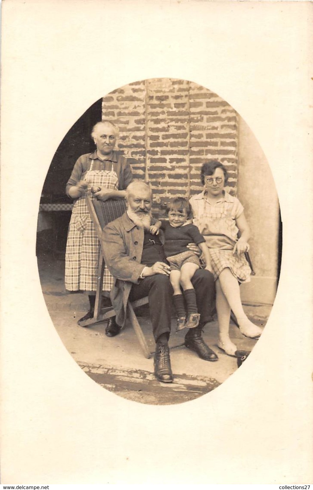 76-NEUFCHATEL-EN-BRAY- LOT DE 8 CARTES PHOTO- SCENES D'UNE FAMILLE  (6)