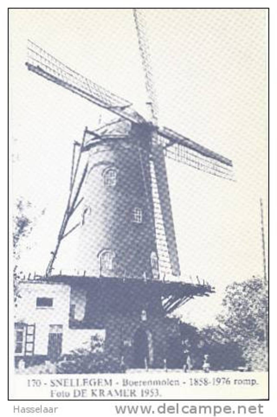 Snellegem - Boerenmolen - 1858-1976 Romp - Jabbeke