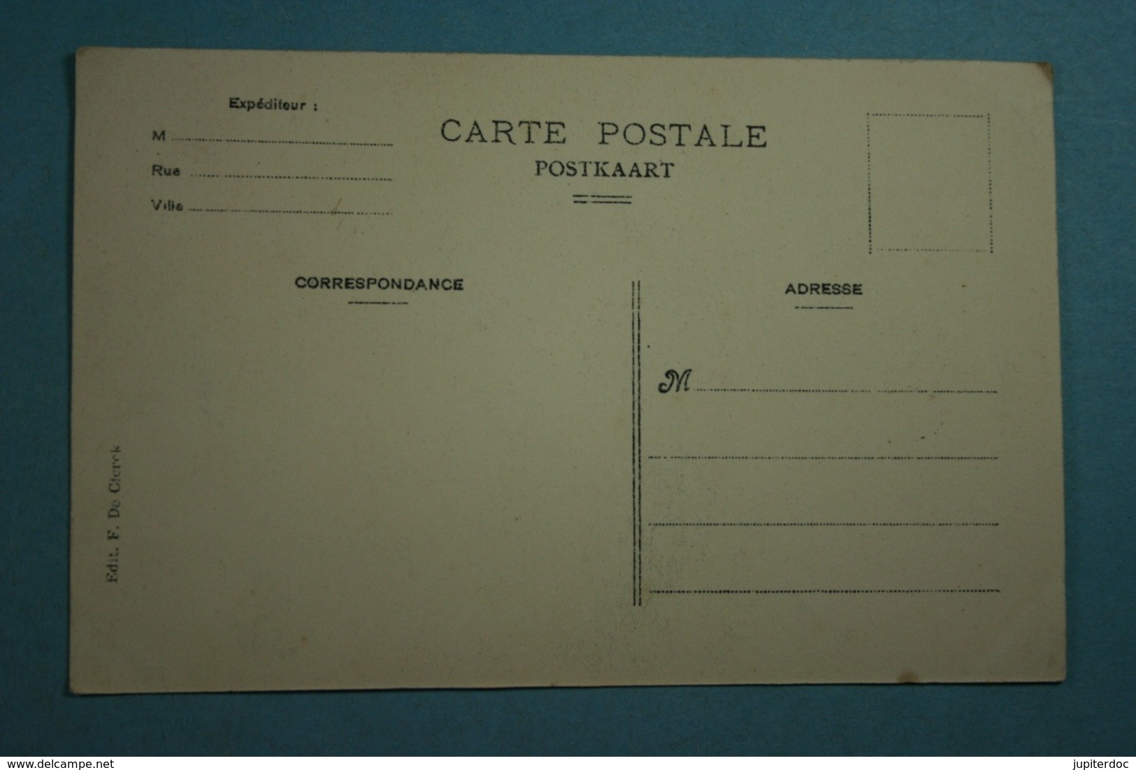 Carte Postale Campagne Van Begin Decoster Edit. F. De Clerck - A Identifier