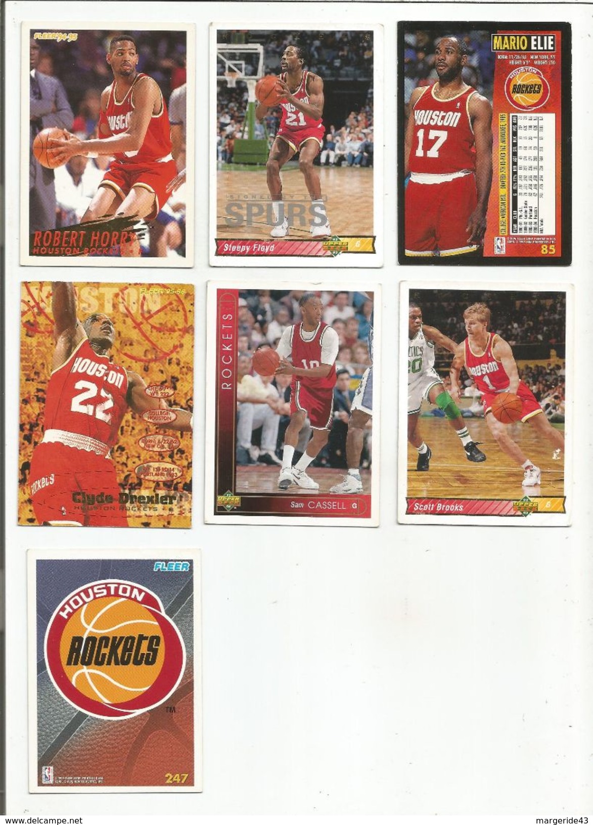 BASKETBALL NBA LOT DE CARTES HOUSTON ROCKETS - Verzamelingen