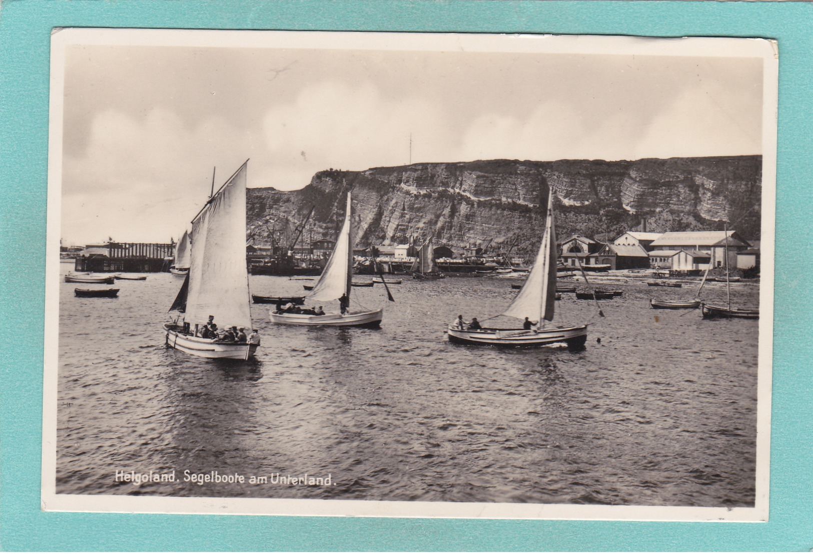 Old Postcard Of Sail Boats,Heligoland, Schleswig-Holstein, Germany.,V24. - Helgoland