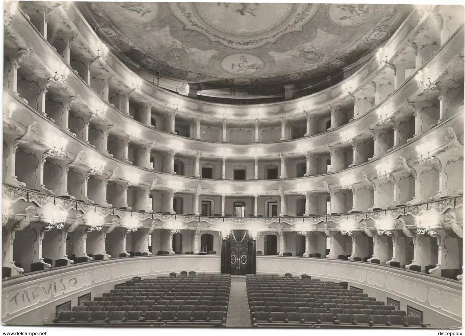X555 Treviso - Teatro Comunale - L'Interno / Non Viaggiata - Treviso
