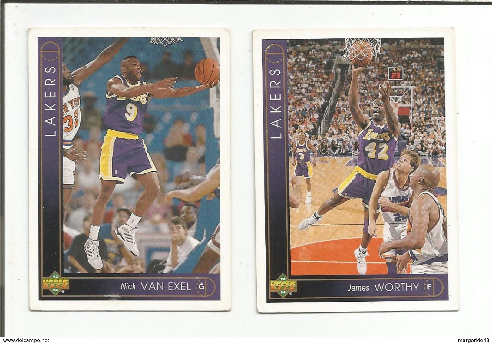 BASKETBALL NBA LOT DE CARTES LOS ANGELES LAKERS - Lots