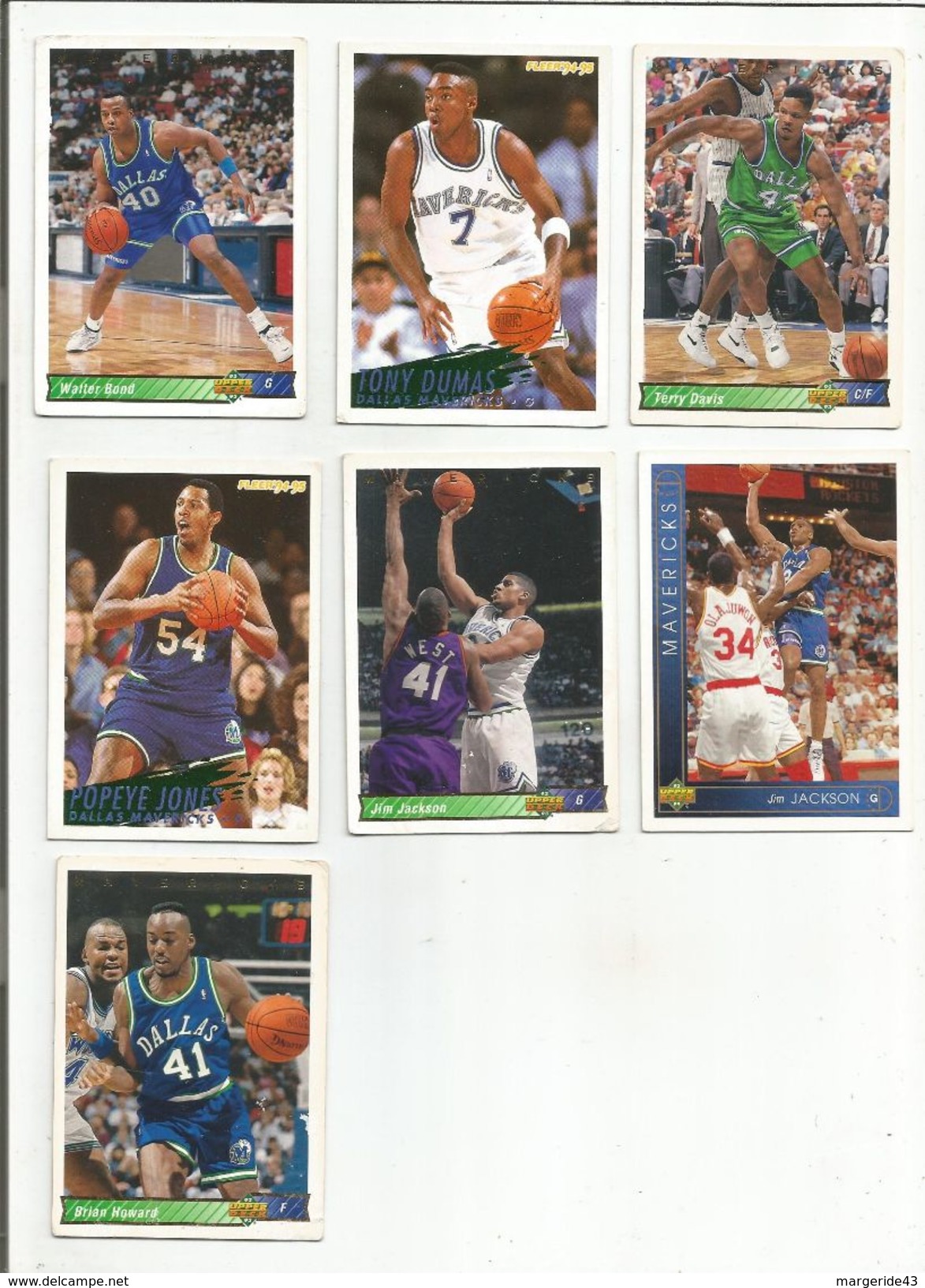 BASKETBALL NBA LOT DE CARTES DALLAS MAVERICKS - Konvolute