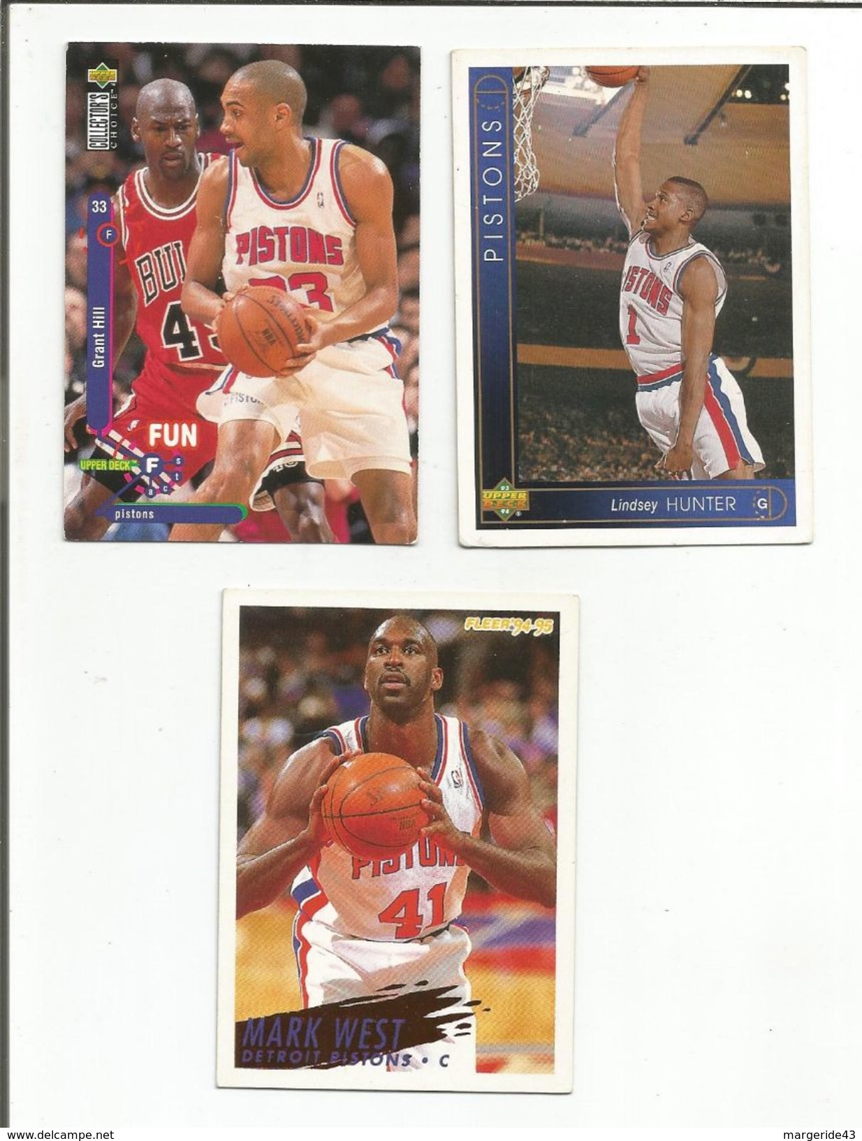 BASKETBALL NBA LOT DE CARTES DETROIT PISTONS - Lotti