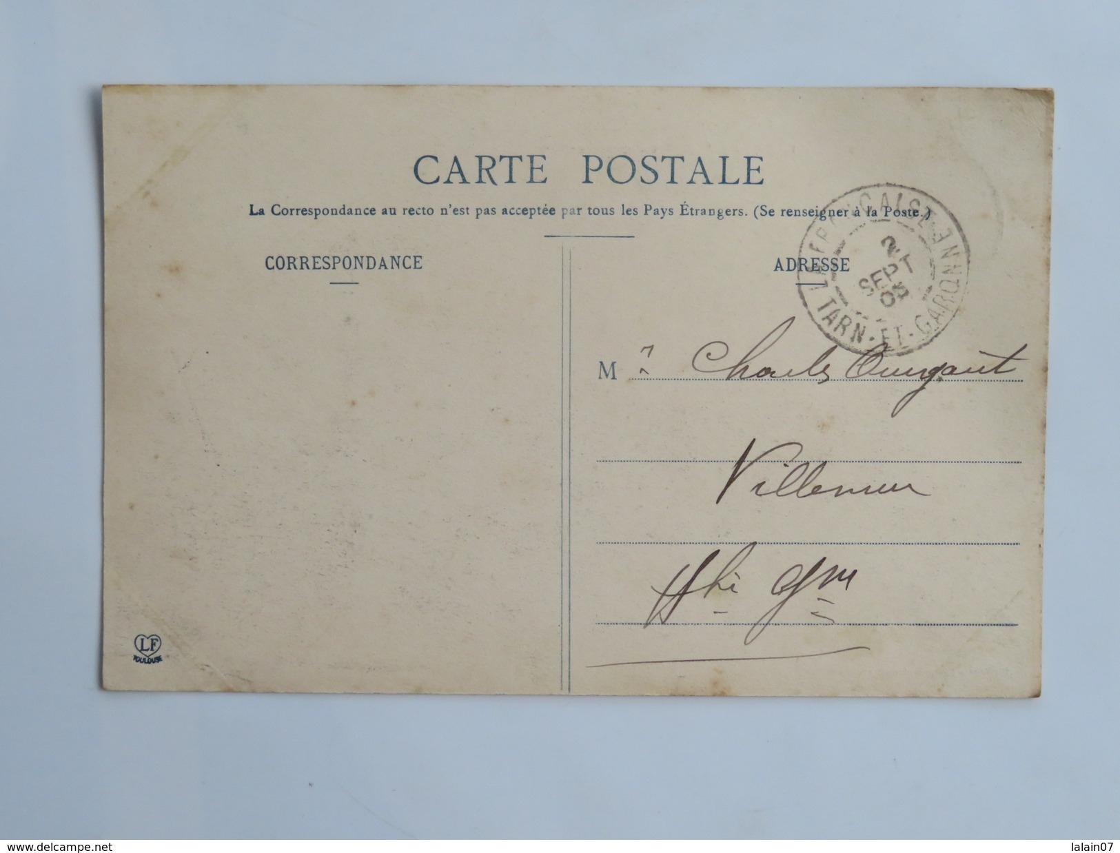 C.P.A. 82 LAFRANCAISE : La Grande Rue, Tabac,  Animé, En 1905 - Lafrancaise