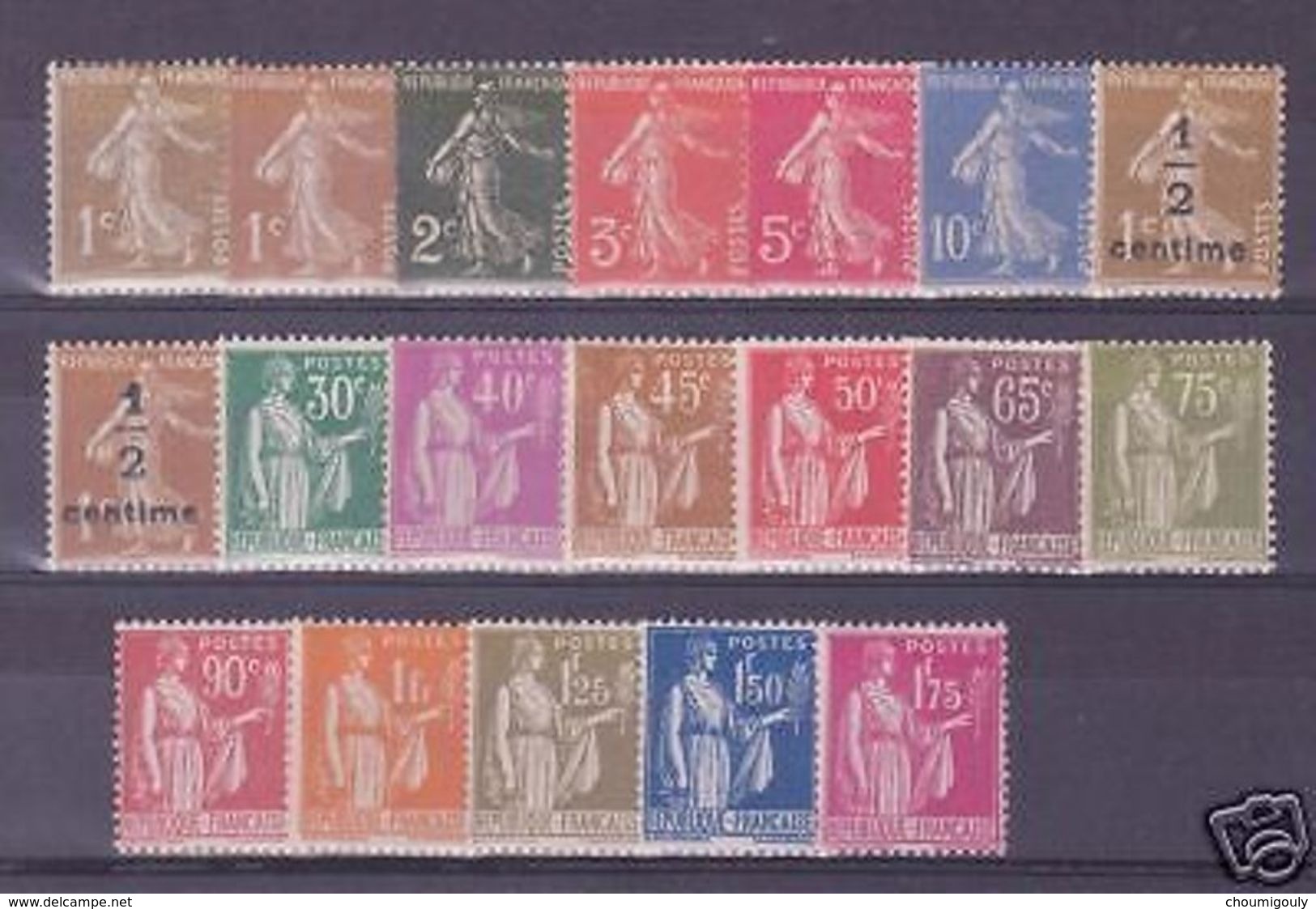 FRANCE STAMP TIMBRE YVERT 277A / 289 ANNEE COMPLETE 1932 NEUVE Xx LUXE - ....-1939