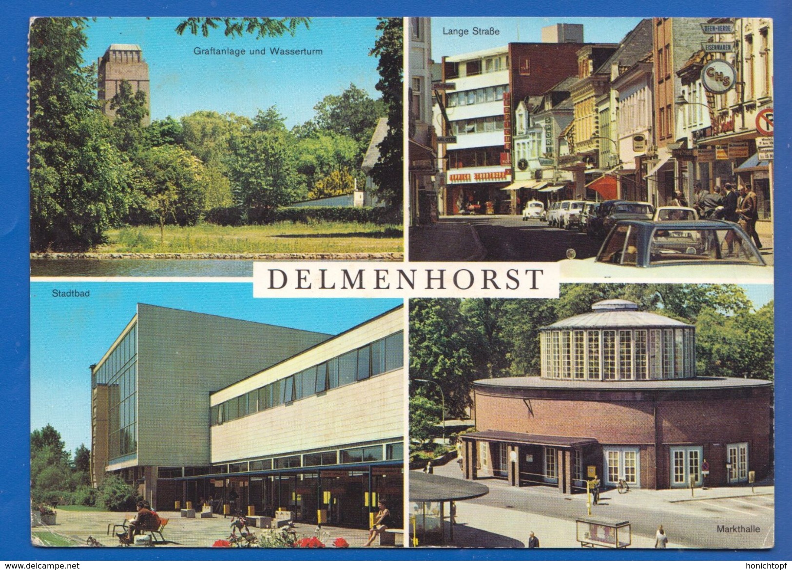 Deutschland; Delmenhorst; Multibildkarte Mit Lange Strasse Und Markthalle - Delmenhorst