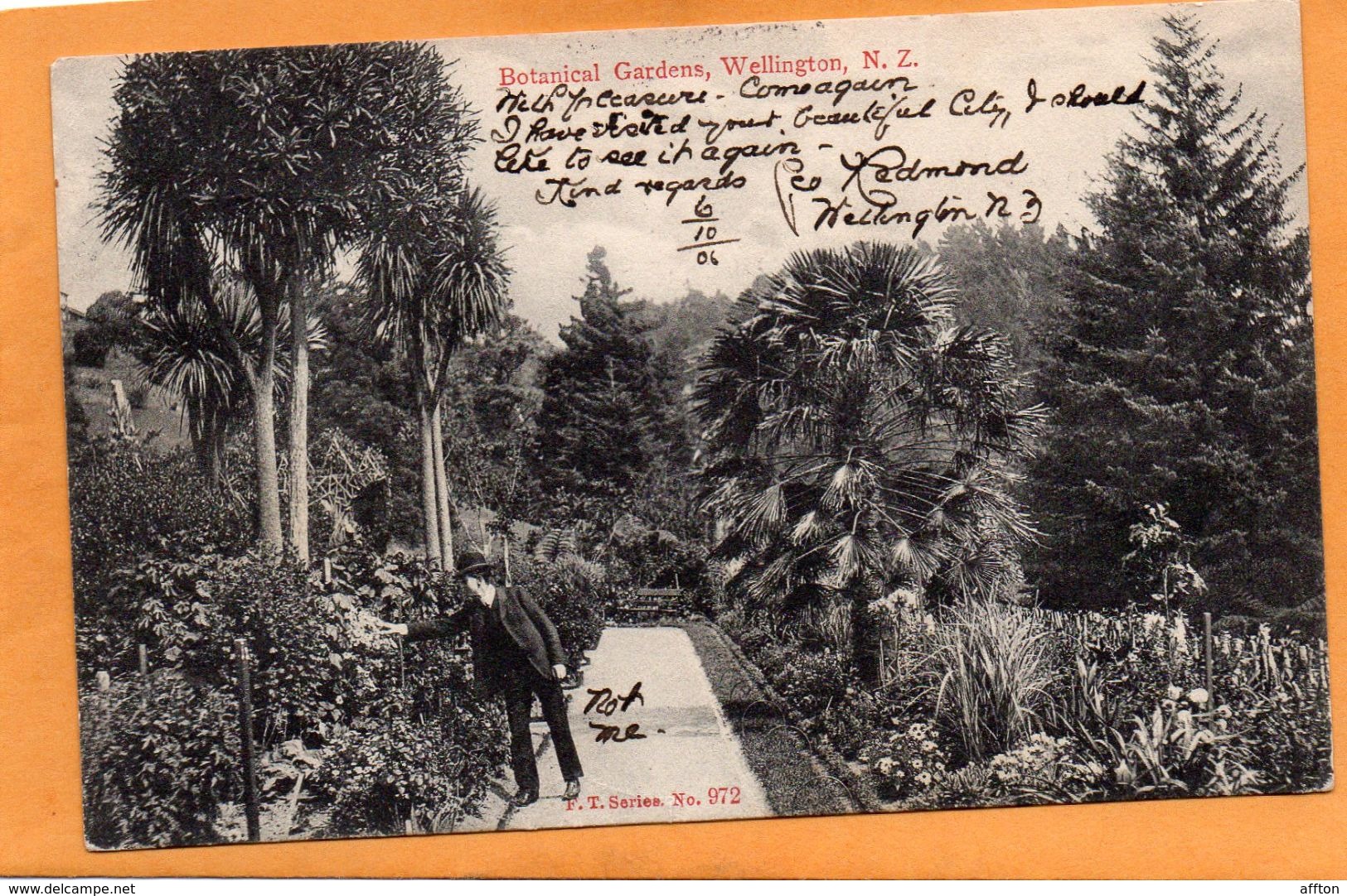 Wellington New Zealand 1906 Postcard - New Zealand