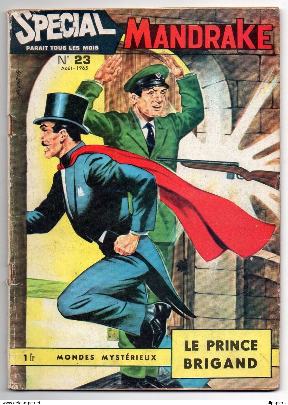 Spécial Mandrake N°23 Mondes Mystérieux Le Prince Brigand De 1965 - Mandrake