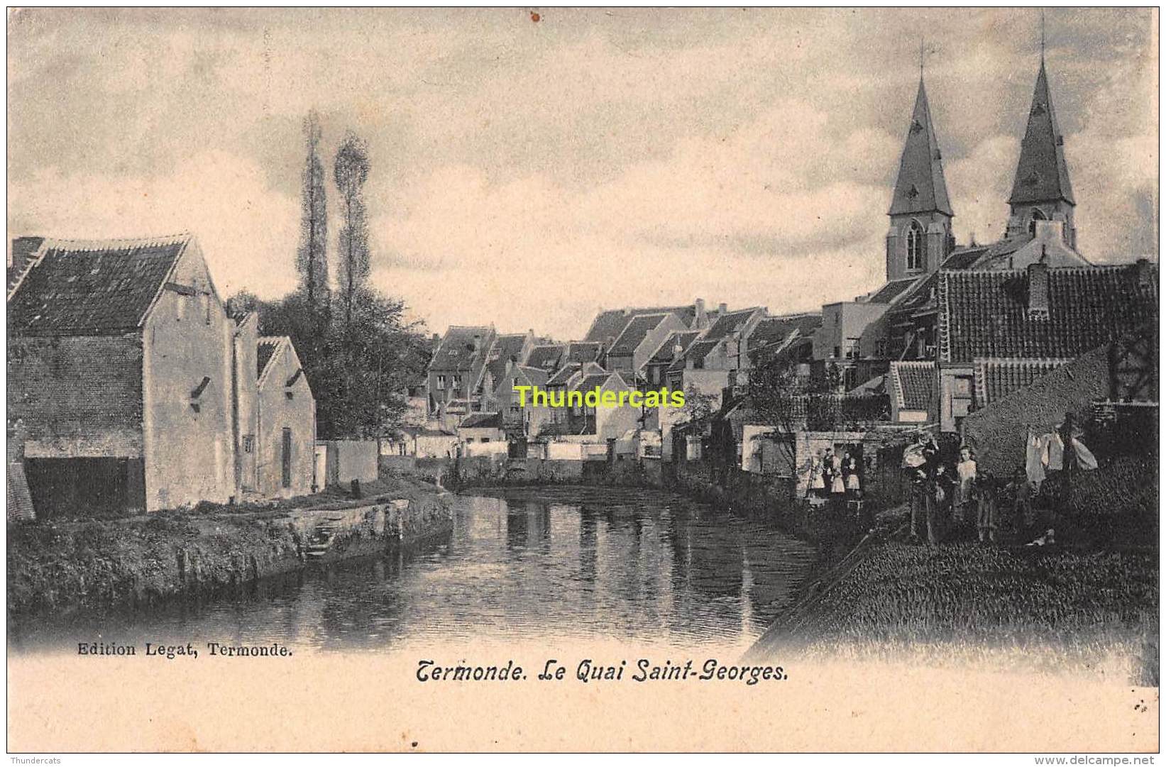 CPA DENDERMONDE TERMONDE  LE QUAI SAINT GEORGES - Dendermonde