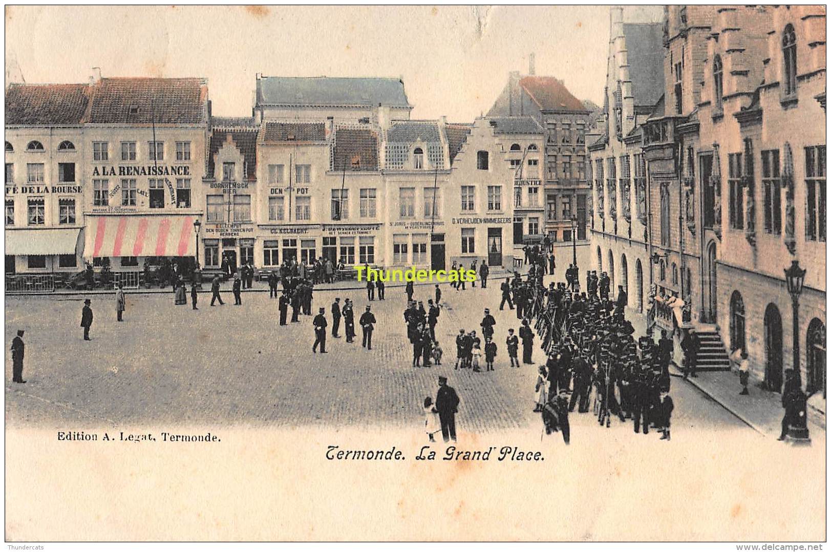 CPA DENDERMONDE TERMONDE  LA GRAND PLACE - Dendermonde