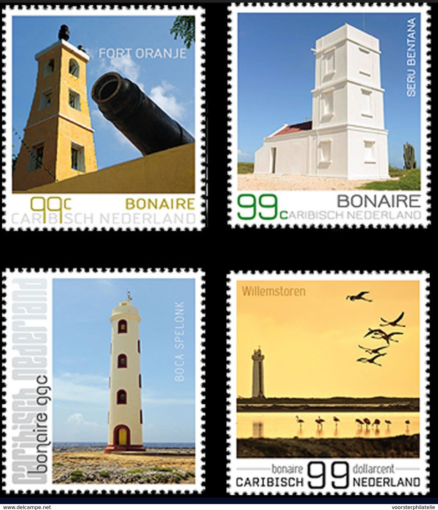 S 277 ++ CARIBISCH NEDERLAND BONAIRE 2017 LIGHTHOUSE VUURTOREN LECUHTTURM MNH POSTFRIS - Curaçao, Nederlandse Antillen, Aruba