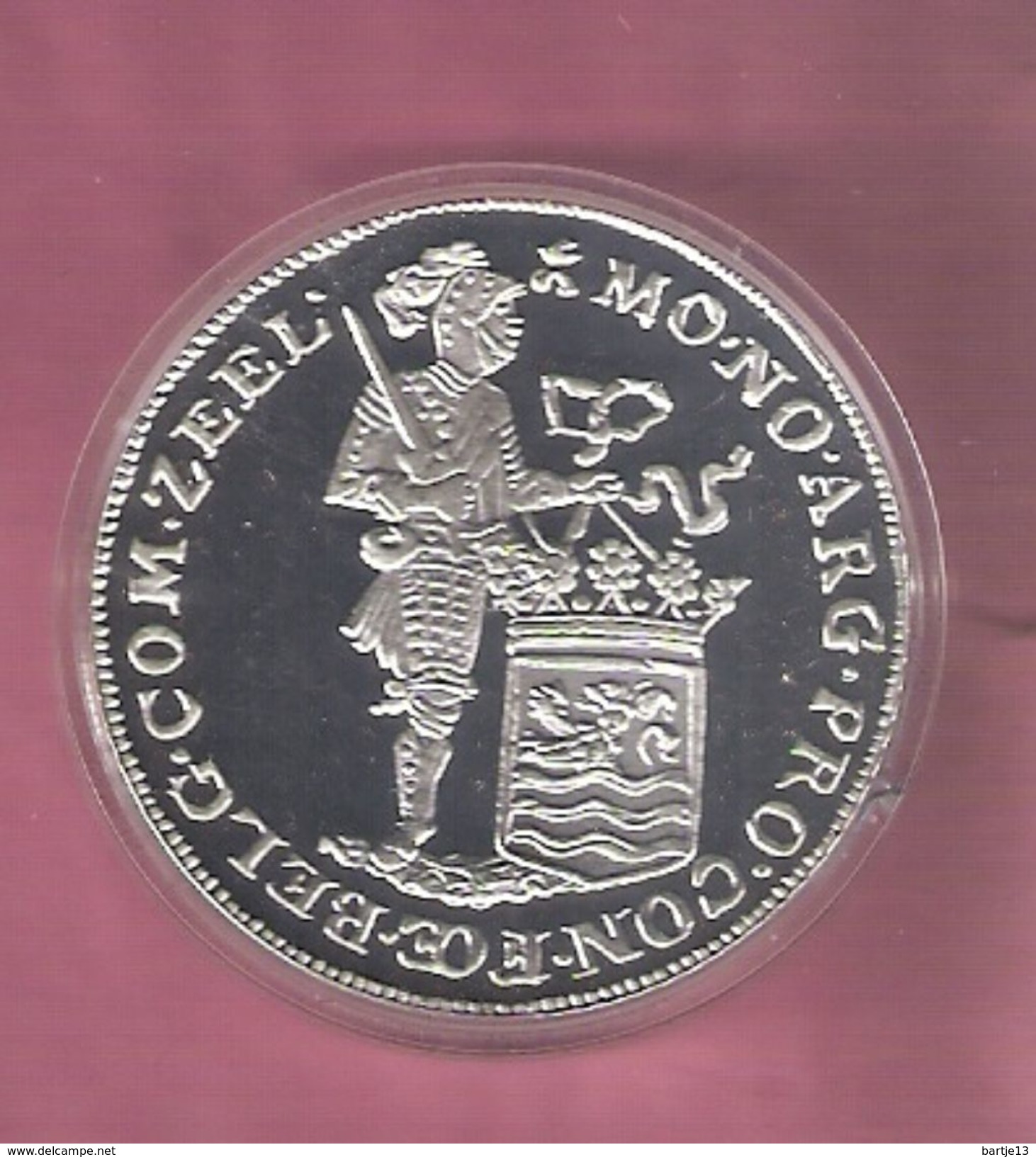 NEDERLAND DUKAAT 2004 SILVER PROOF PROVINCIE ZEELAND - SPOTS ONLY ON CAPSEL - Gold And Silver Coins