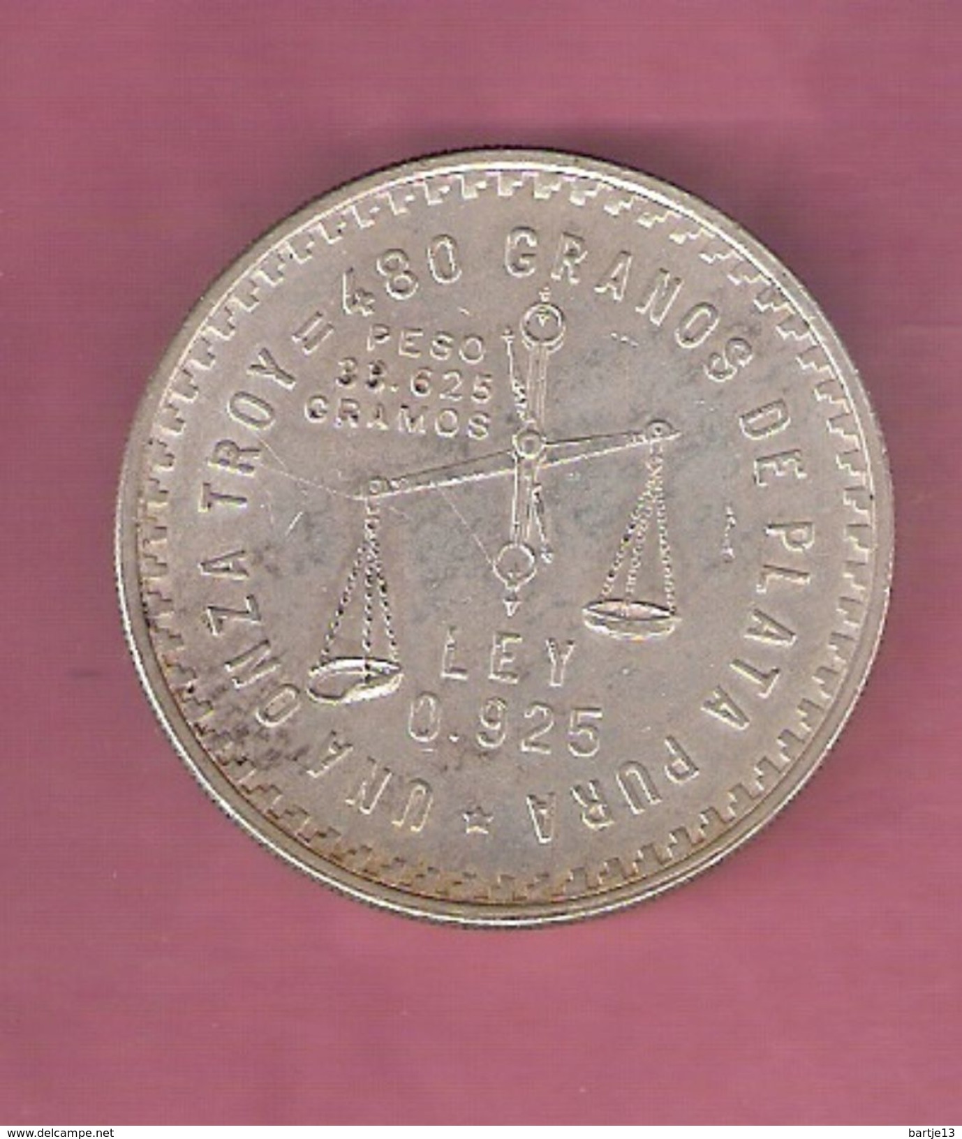 MEXICO BULLION COINAGE 1949 SILVER 1 OZ. - Mexico