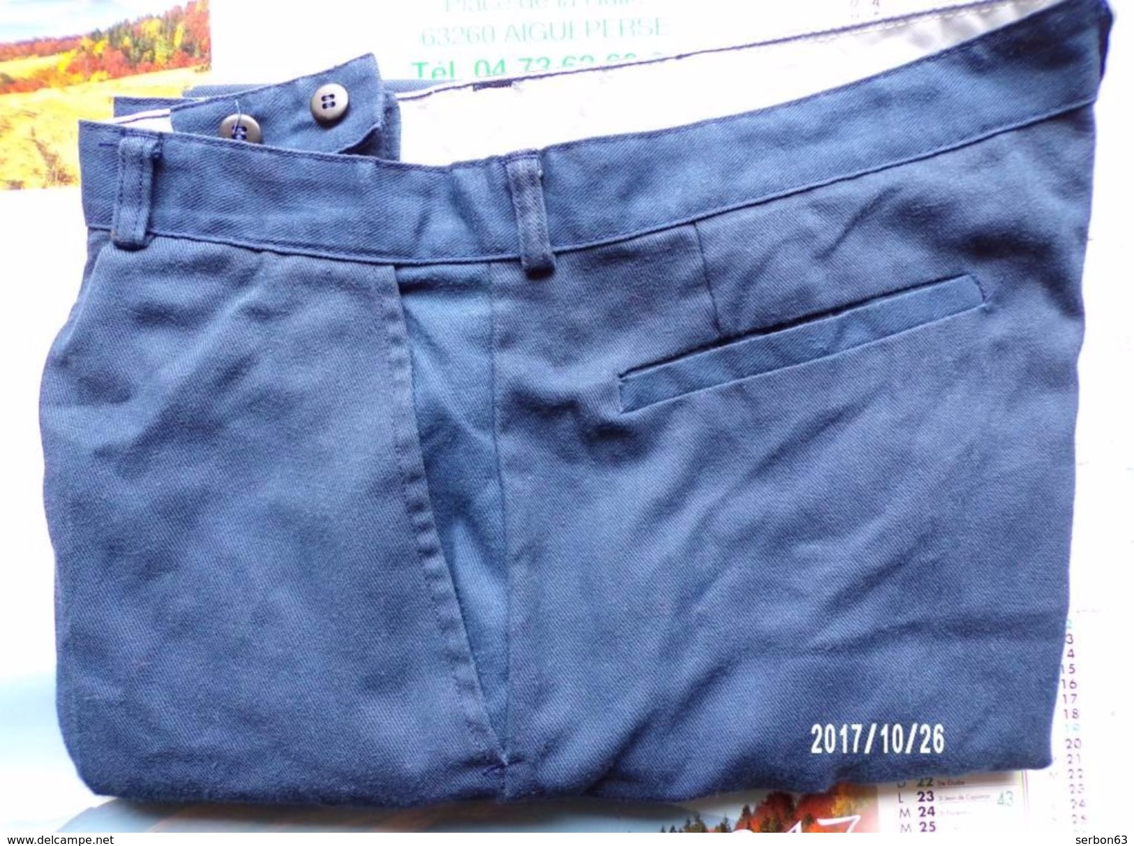 1 PANTALON BLEU FONCE HOMME 46 TTB STATION TOTAL TERGAL 1964 N° 8 - SITE Serbon63 DES MILLIERS D'ARTICLES EN VENTES - 1940-1970 ...