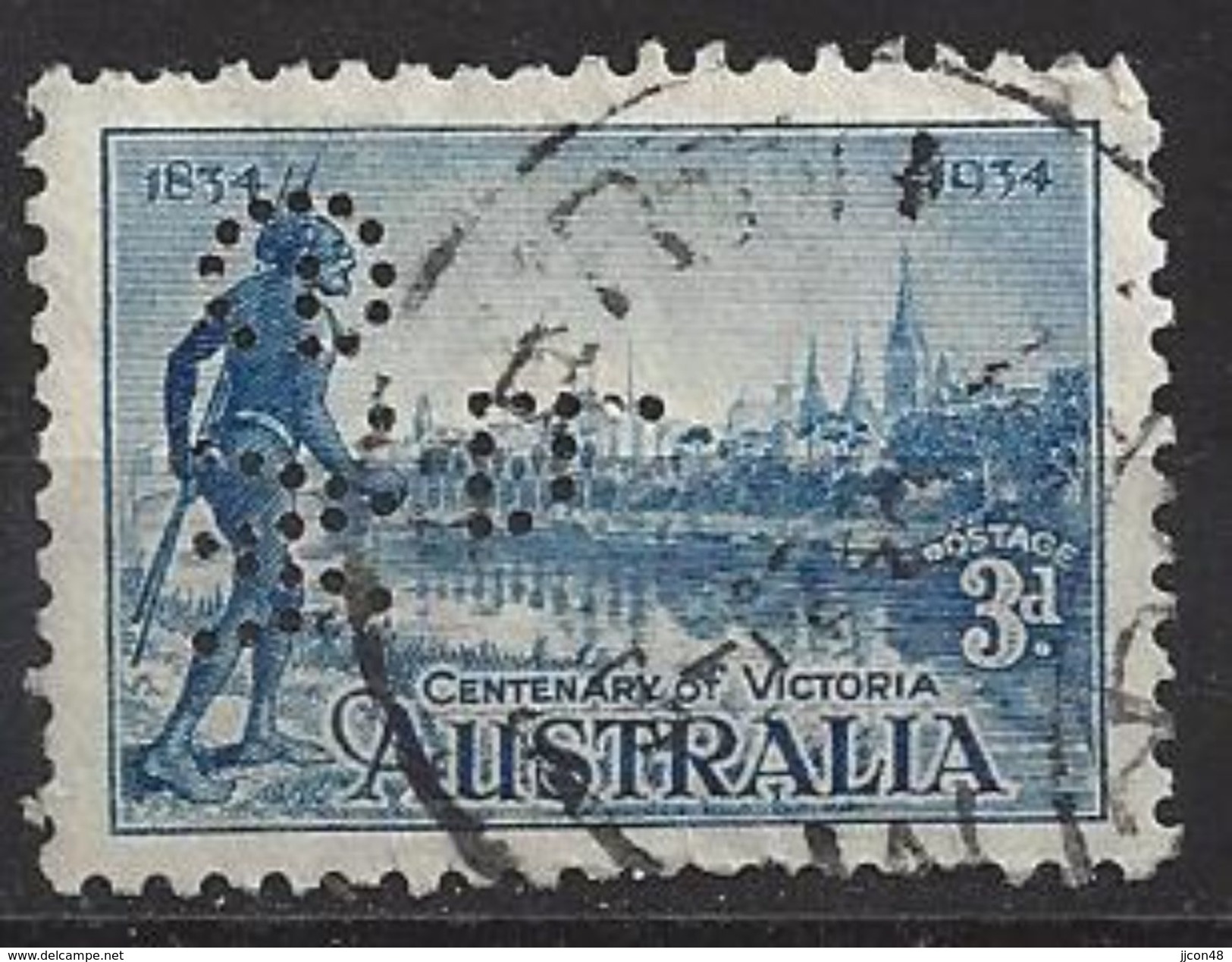 Australia 1934 (o) Perfin G.WP - Perfins