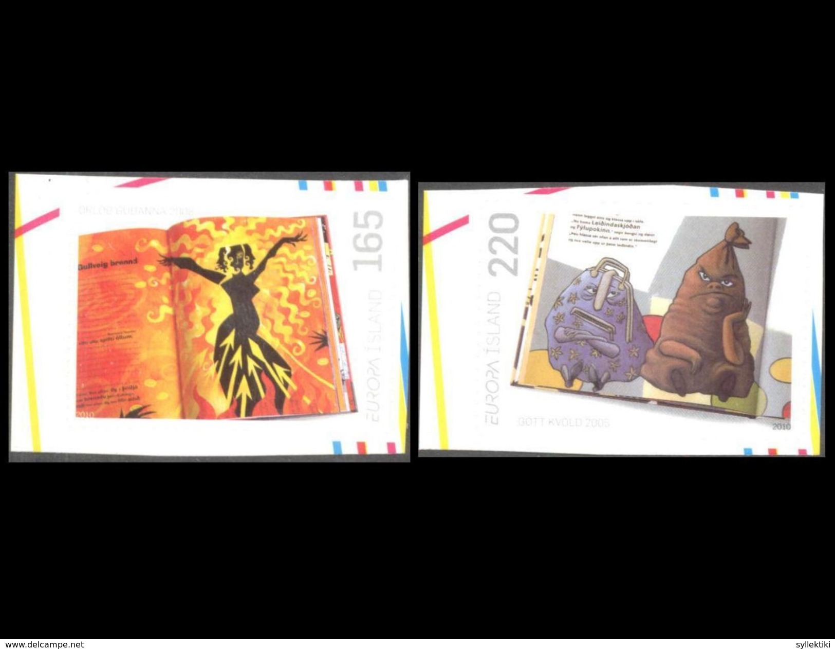 ICELAND 2010 EUROPA CEPT MNH SET FROM BOOKLET - 2010