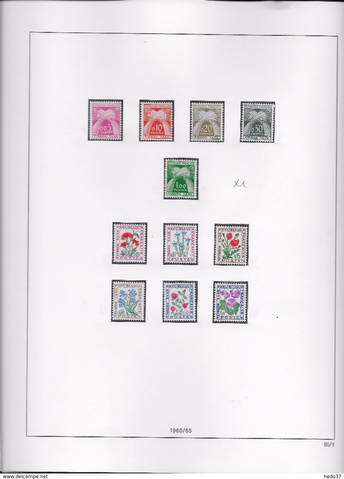 France Timbres Taxe - Collection Vendue Page Par Page - Timbres Neufs Oblitérés/ Neufs * - B/TB - Sonstige & Ohne Zuordnung