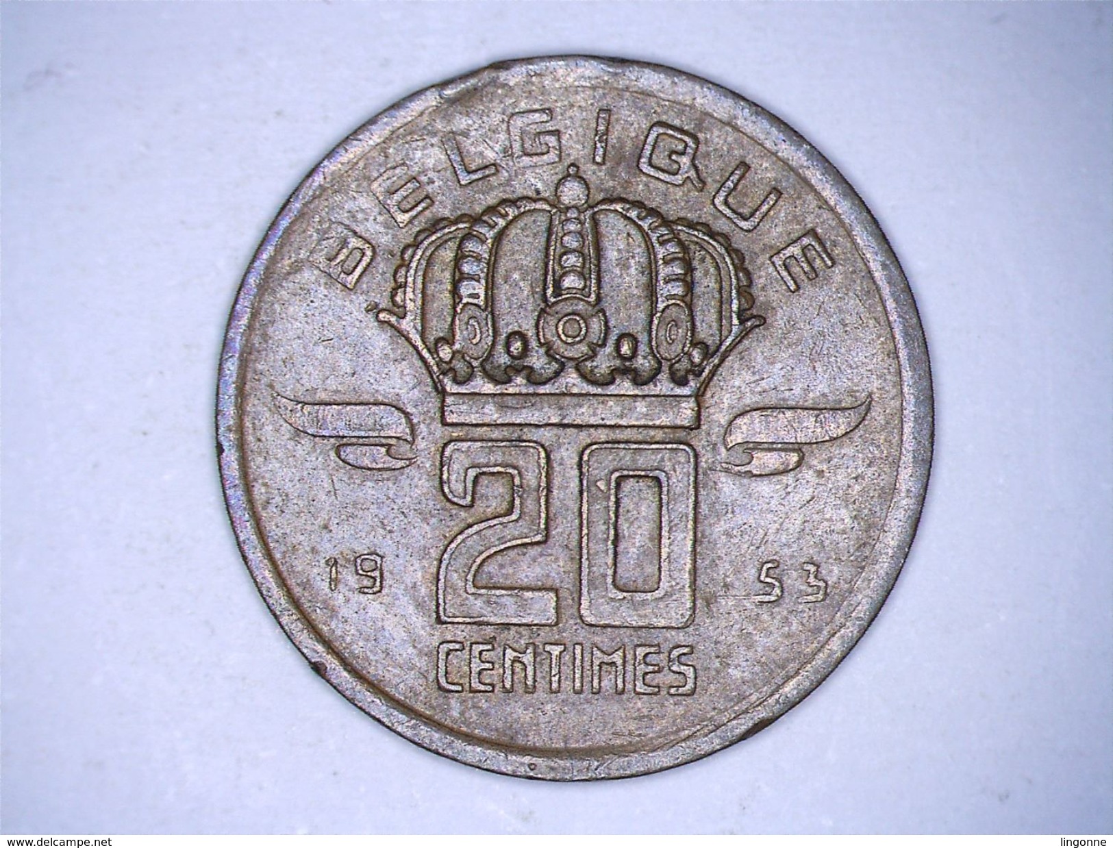 BELGIQUE : 20 CENTIMES 1953 - 20 Centimes