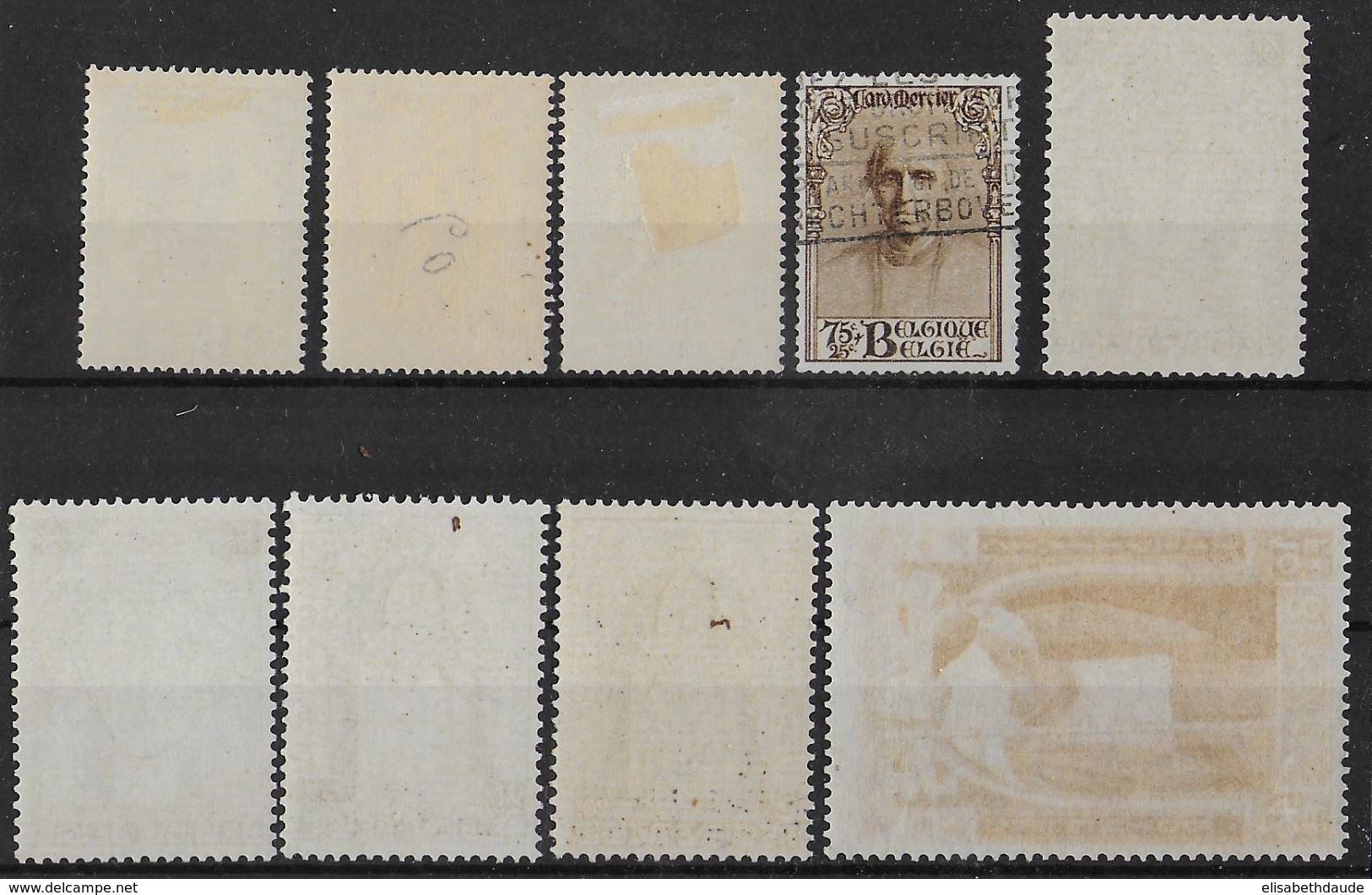 BELGIQUE - 1932 - CARDINAL MERCIER COB N° 342/350 **/* MNH/MH (CHARNIERE Sur PETITES VALEURS + 344 O) - COTE = 1300 EURO - Unused Stamps