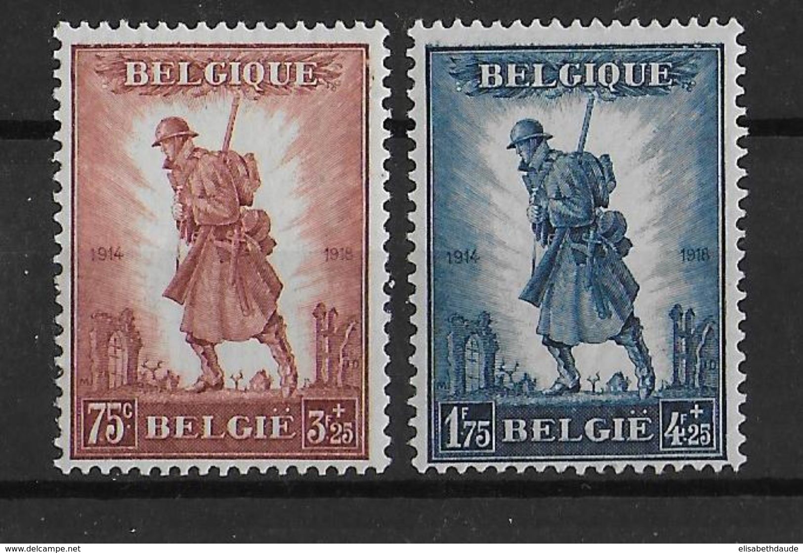 BELGIQUE - 1932 - COB N° 351 **/MNH + 352 */MH - COTE = 300 EURO - Neufs