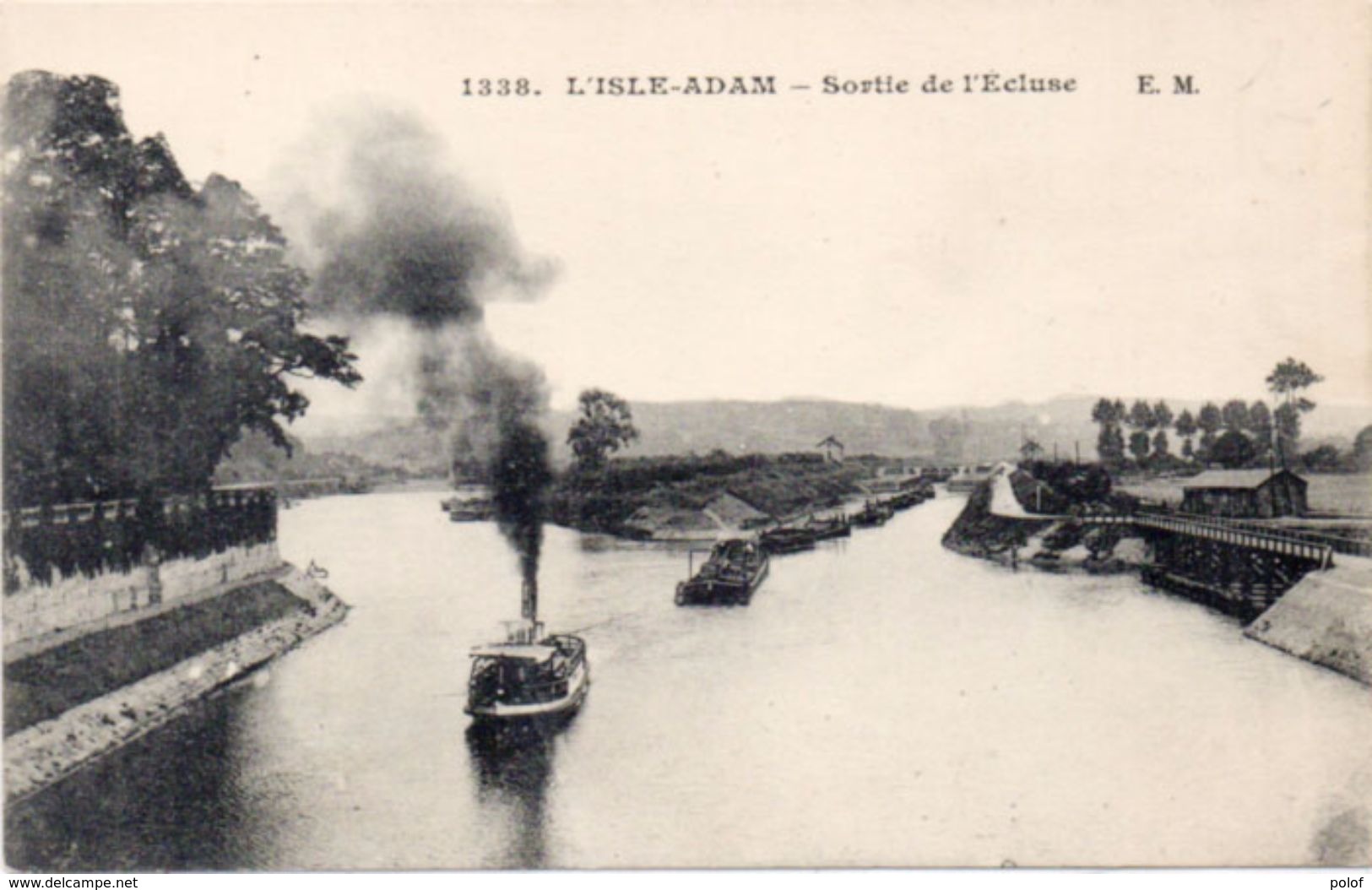 L' ISLE ADAM - Sortie De L' Ecluse - Péniche   (100845) - L'Isle Adam