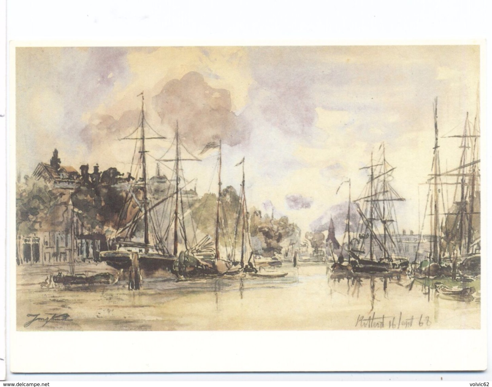 Carte Johan B. Jongkind  Haringvliet Te Rotterdam  Art Unlimided Amsterdam - Peintures & Tableaux