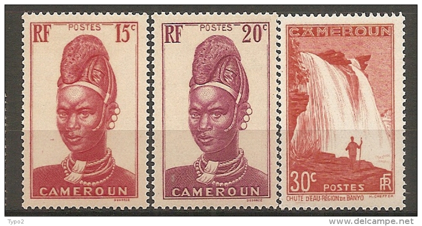 CAMEROUN - Yv. N°167, 168,170  ** MNH  15c,20c,30c Cote 1,8 Euro TBE 2 Scans - Neufs