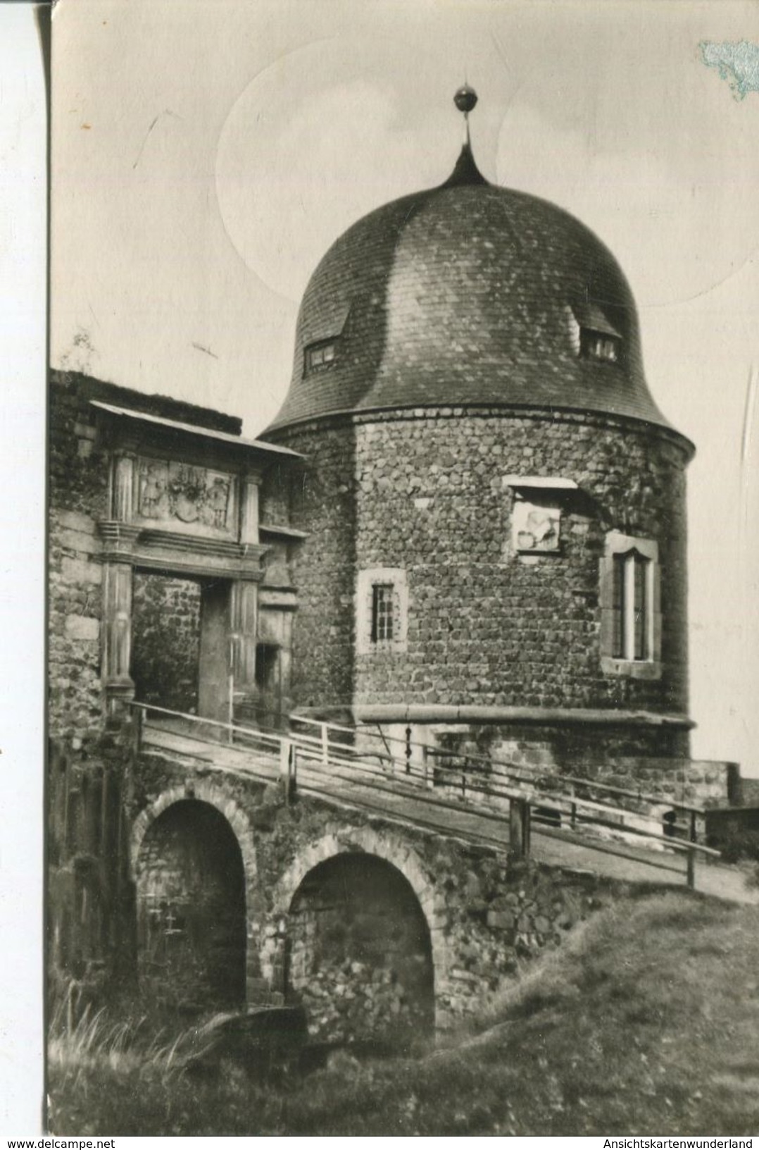 Stolpen - Renaissanceportal U. Schlösserturm 1960 (001446) - Stolpen