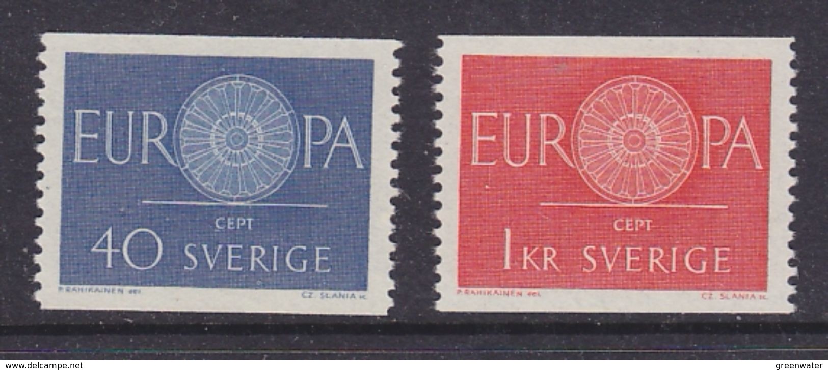 Europa Cept 1960 Sweden 2v  ** Mnh (37039A) - 1960