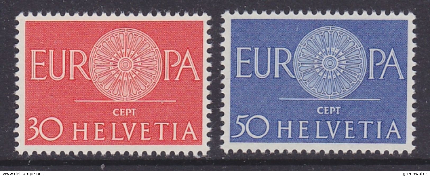 Europa Cept 1960 Switzerland 2v ** Mnh (37039C) - 1960