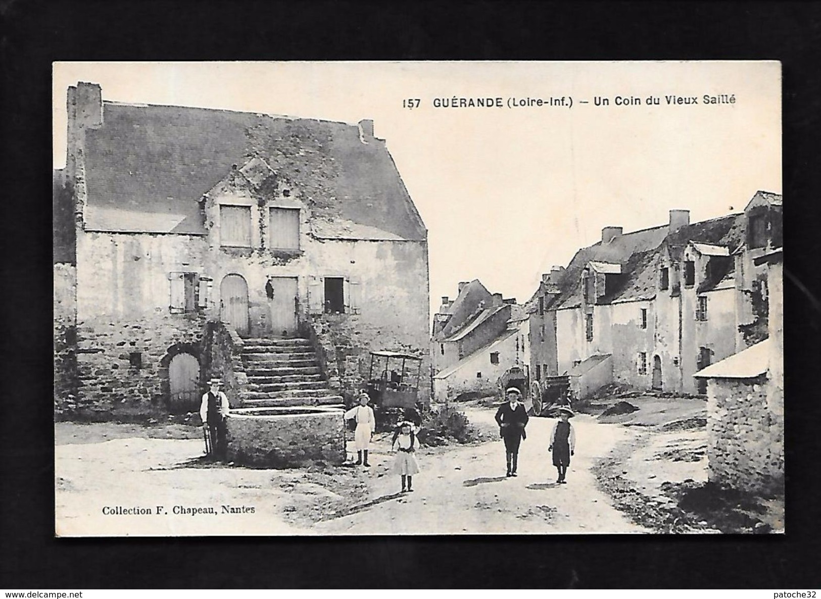 Guérande...(Loire-Inf.)...un Coin Du Vieux Saillé...animée....1918... - Guérande