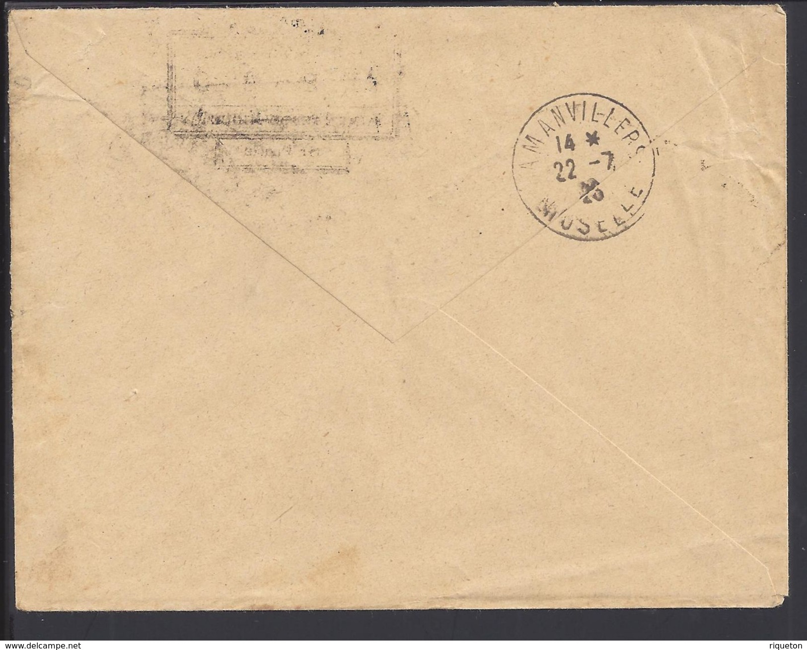 St. PIERRE Et MIQUELON - Griffe "Gouvernement P.P." Enveloppe De St Pierre Du 30-6-1926 Vers Amanvillers - FR - B/TB - - Storia Postale