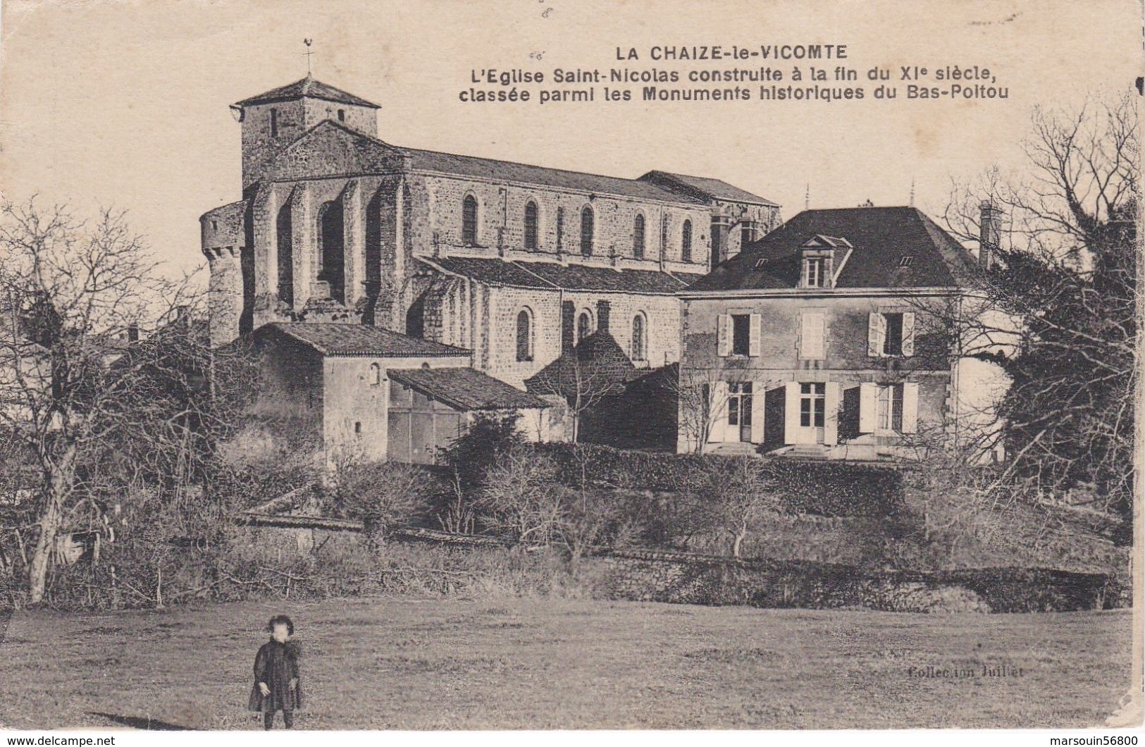 CPA  Dept 85 LA CHAIZE LE VICOMTE L'eglise Saint Nicolas - La Chaize Le Vicomte