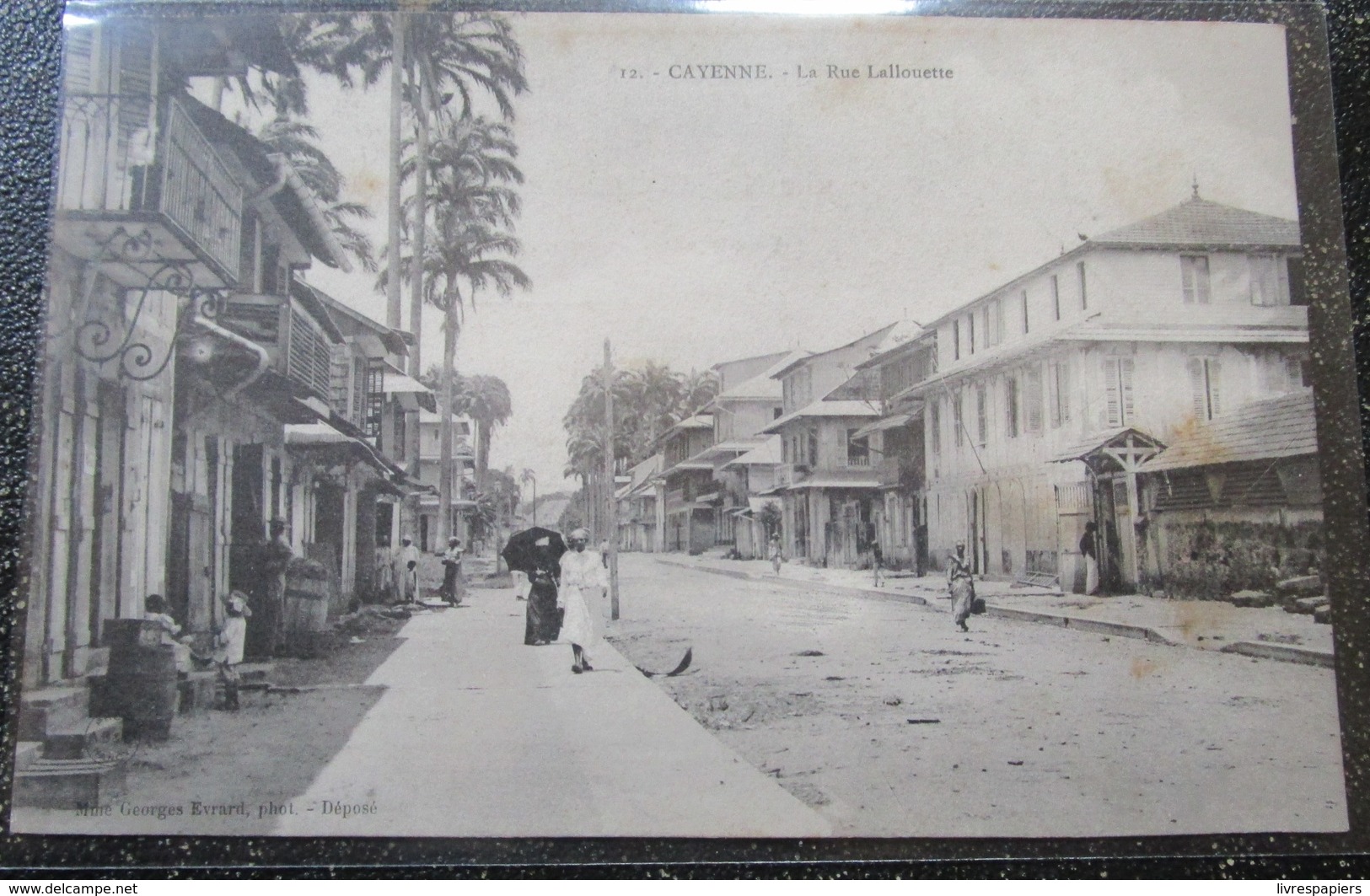 Guyane Cayenne La Rue Lallouette Cpa - Cayenne