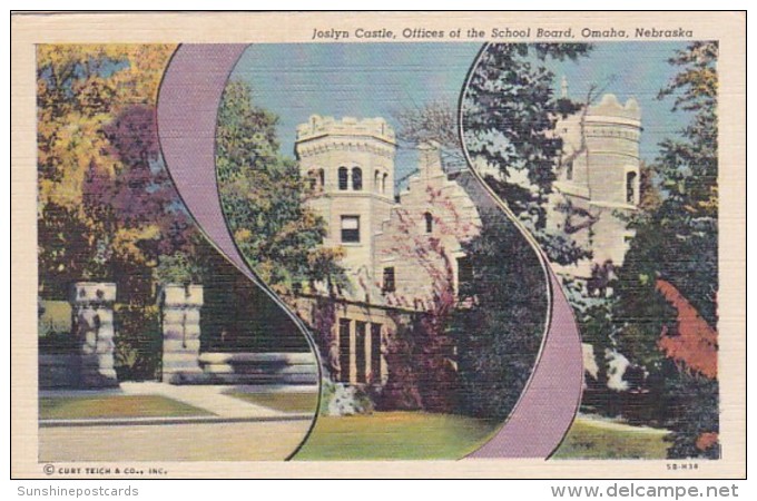 Nebraska Omaha Joslyn Castle Offices Of The School Board Curteich - Omaha