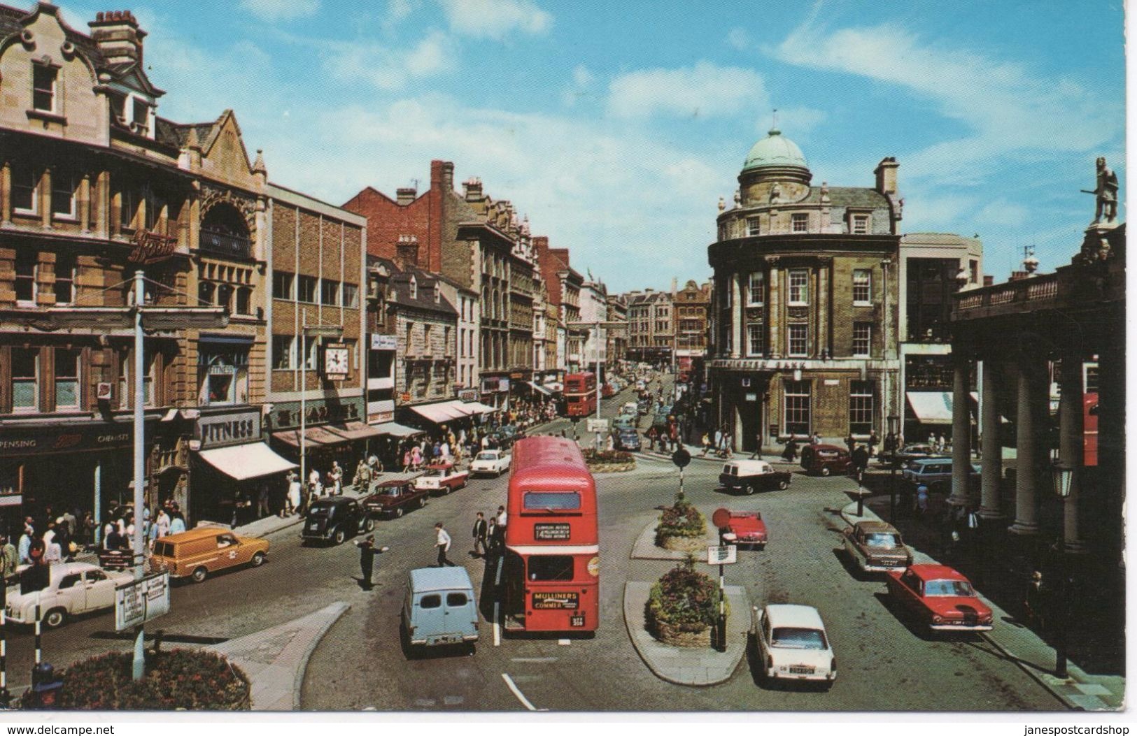 DRAPERY - NORTHAMPTON - Postally Used 1972 - BUSES -  CARS - Northamptonshire