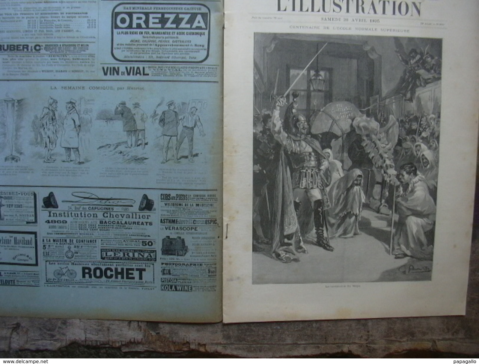 L’ILLUSTRATION 2721 CENTENAIRE DE L’ECOLE NORMALE SUPERIEURE  20 Avril 1895 Complet Avec Sa Couverture - 1850 - 1899