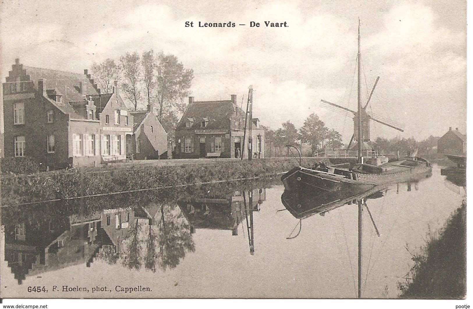 St.Leonards Sint Leenaarts De Vaart Molen En Zeilschip  Hoelen 6454 - Autres & Non Classés