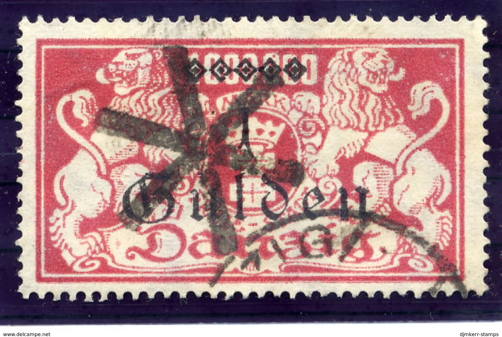 DANZIG 1923 Large Arms 1 G. With Danzig 1 Parcel Cancel.  Michel 189 - Other & Unclassified